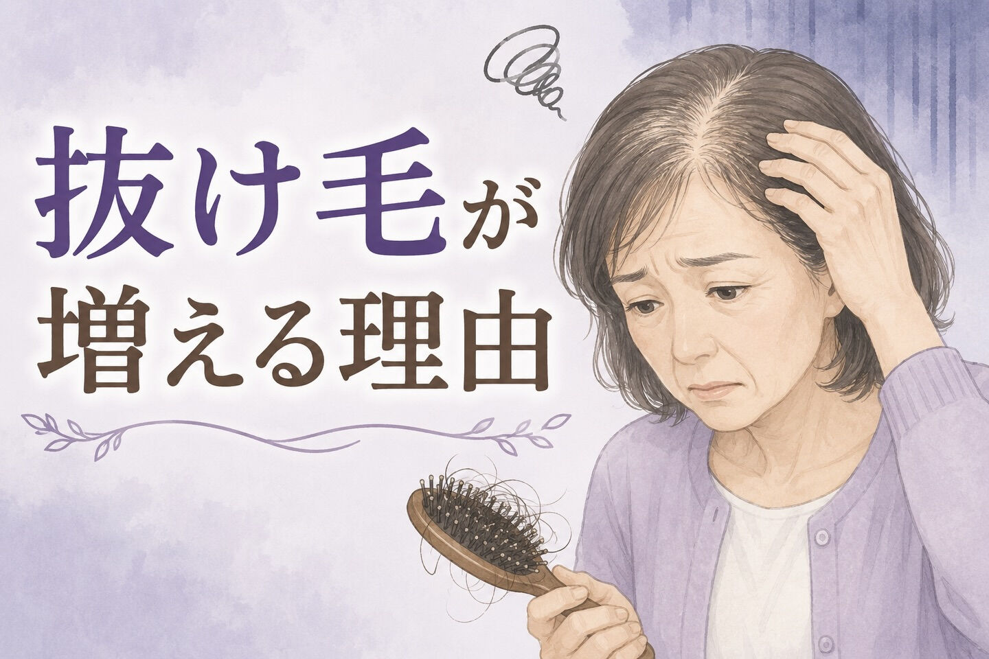 なぜ抜け毛が増えるのか